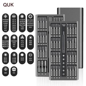 Schroevendraaiers quk precisie schroevendraaier ingesteld 25/63 in 1 magnetische schroefbits professionele reparatie Demontage Telefoon Laptop Handgereedschap Pocketkits 230130