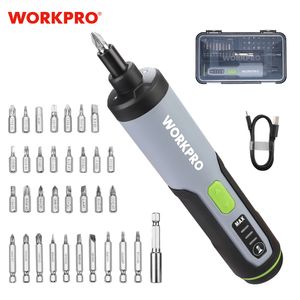 Destornilladores WORKPRO 36V Destornillador inalámbrico Juego de destornilladores eléctricos TypeC Reparación de carga rápida Herramientas eléctricas con luz LED 230422