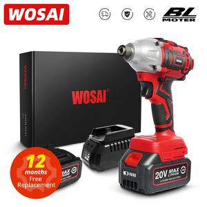Schroevendraaiers Wosai MT-serie 300 nm borstelloze schroevendraaier elektrische boor draadloze schroevendraaier 20V impact driver lithium-ion batterij stroomtool 230509