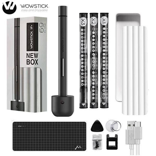 Tournevis Wowstick 1F Pro Tournevis de précision électrique 64 en 1 1F Plus Charge sans fil LED Light Power Kit de tournevis 230726