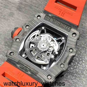 Schroeven Luxe Richardmill Automatisch Polshorloge Mechanisch Uitgehold Horloge Koolstofvezel Rm35-02 Tape Keramisch Wijnvat Mode Hoge kwaliteit Trend Choser SPZL