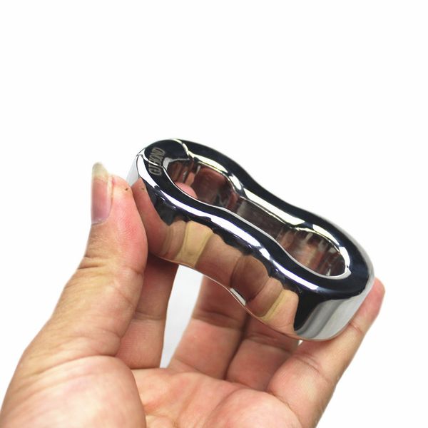 Escroto Colgante Pene Bondage Anillo Dispositivos de castidad Restricción Testicular Cockring para hombres BB-73