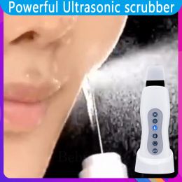 Scrubber Potente limpiador ultrasónico, raspador de piel, espátula de limpieza por ultrasonido para pelar, raspador, limpiador facial profesional, hoja de pala