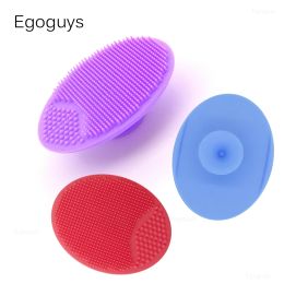 Époux 1pc Brosse de nettoyage en silicone Brosse à linge exfoliant le dissollant noir nettoyage en profondeur Brôles de visage de bain bébé masseur de bain bébé