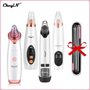 Scrubbers Ckeyin Blackhead Remover Porie Vacuüm Zuigreiniger Elektrische gezicht Acne Puistje Verwijderen Extractor Schoonheid Huidverzorging Oplaadbaar