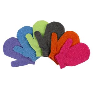 Épurateurs Gants de bain exfoliants à double texture pour douche Massage du corps Épurateur de cellules mortes Éponge de lavage des peaux Mousse de nettoyage en profondeur Convient aux hommes et aux femmes