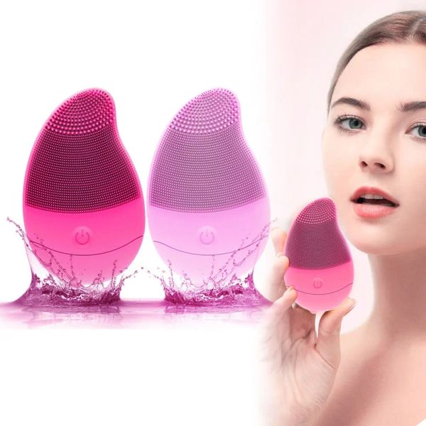 Époublants nouveaux électriques 6 engrenages massage silicone étanche de nettoyage facial de nettoyage pour le visage