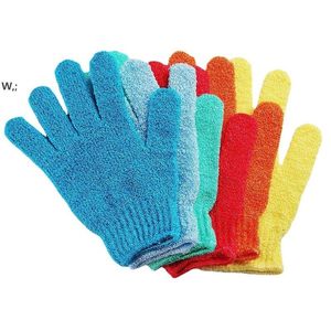 Gants exfoliants à récurer 1 pièces gant de douche en Nylon Double face gommage corporel exfoliant accessoires de bain GCE13869