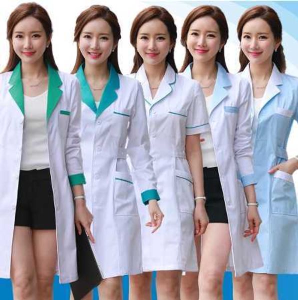 Gommages uniformes vêtements blancs blouse de laboratoire femmes gommages costume salon de beauté vêtements de travail uniformes de spa service de santé vêtements de travail nouveau