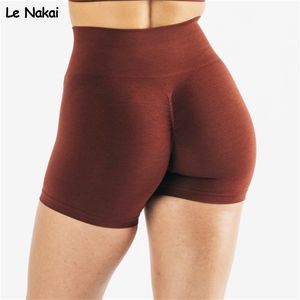 Scrunch fesses Shorts femmes entraînement gymnase taille haute Yoga sans couture butin actif amplifier court Fitness court 220726