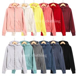 Scuba Half Zip Hoodie Womens Yoga Suisse Designer Sweatshirt Hooded Dames Gym Sports Sports Outdoor Sports Jogging Hoody Sweet à manches longues avec veste en polaire