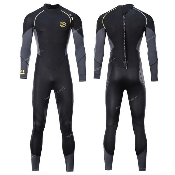 Combinaison longue pour hommes de 1,5 mm Matériau néoprène SBR Doublure polaire chaude Natation en plein air Kayak Surf Combinaison de dérive M-4XL SwimWetsuits Wetsuit Thick Scuba