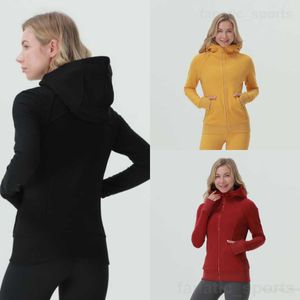 Plongée Femmes Exercice Veste À Capuche Yoga Full Zip Casual Vestes À Capuche Complet Jogging À Capuche Manteau Couleur Unie Fitness Sweats Mince