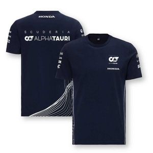 Scuderia Alpha Tauri T-shirt Poloshirt Yuki Tsunoda Pierre Gasly2023 Formule 1 Auto Fan Kleding PolyesterQ087