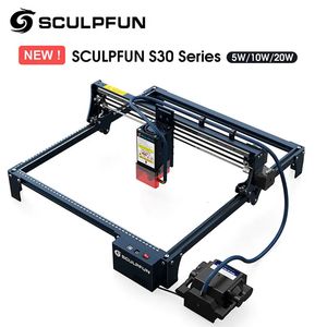 SCulpfun S30 Pro Max / S30 Pro / S30 Graveur laser avec système d'assistance à air automatique 20W Machine de gravure 410x400 mm Zone de gravure 240423