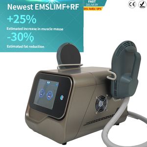 Esculpir emslim hi emt máquina ems dispositivo de estimulación muscular eléctrica tesla quema de grasa rf máquinas para apretar la piel 2 asas