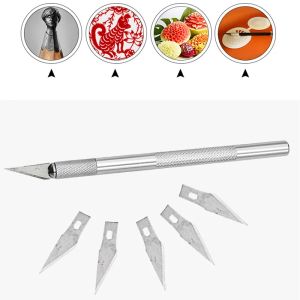 SCULPING GUM PISTE CARVING BAKING PASTRY TOOLS 6PCS / Set Blades Fruit Fondant Cake Decorating Tools Diy Bread Cutting Tool