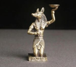 Sculptures art rare collection chinoise Toy Toy Copper Anubis Anubis Gift Figurines Statue