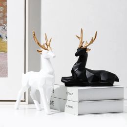 Sculpturen Desktop Herten Ornamenten Olifant Standbeeld Elanden Sculptuur Home Decor Konijn Beeldje Woonkamer Bonitas Figuras Decorativas