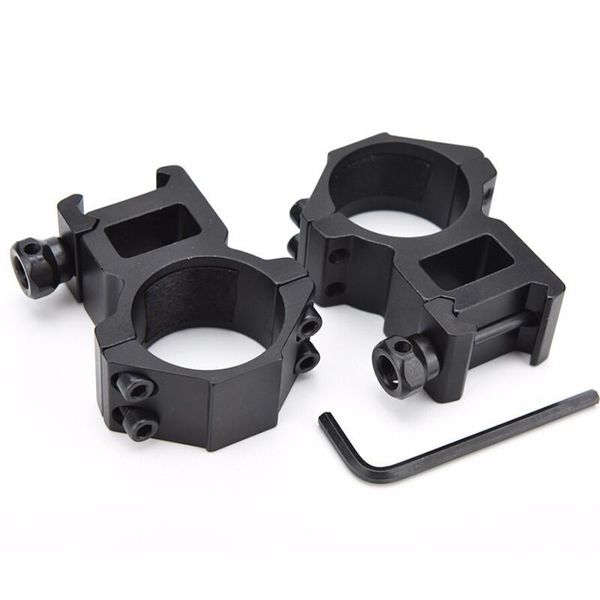 Sculptures Discovery Riflescope Rings 25,4 TUBE 30MM BLACK PICATINNY DOVETAIL 20 mm 11 mm Rail