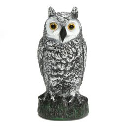 Sculptures de chasse, faux hibou, ornement, hibou, corbeau, décoration de jardin, oiseau antiparasitaire, épouvantail, répulsif antiparasitaire, statue de cour