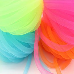 Sculpturen Metallic 16mm Buisvormige Paardenhaar Crinoline Buis Crin Netto Stof Trimmen voor Diy Haaraccessoires 30 Yards