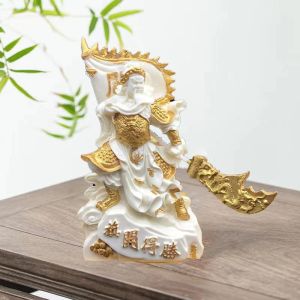 Esculturas Resina Guan Gong Estatua Estatuas de Buda de Dios Chino de la riqueza Luxury Home Office Feng Shui Desktop Statue 5.9in