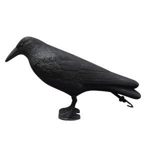 Sculptures Simulation Corbeau, Chasse en Plein Air Faux Corbeau Corbeau Oiseau Chasse Leurre Dissuasif Effrayant Jardin Antiparasitaire Jardin Effaroucheur Oiseau Leurre