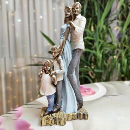 Sculpturen Zayton Familiebeelden Hars Ambachten Woondecoratie Sculpturen Figuren Funiture Ornamenten Accessoires voor woonkamer