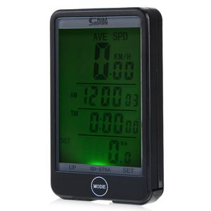 SD - 576A Compteur de vitesse pour ordinateur de vélo filaire avec mode d'éclairage automatique étanche avec rétroéclairage LCD Portable, durable et pratique