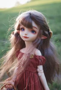 SD BJD 16 pop Fairy Girl Little regen Mooi en opladen actiefiguren hars speelgoed op voorraad make-up 240123