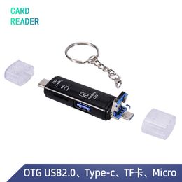 SD-kaartlezer USB 3.0 Kaartlezer Micro TF SD Reader Smart Memory Card Adapter Type C CardReader USB 2.0 Micro OTG voor Laptop