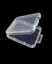 SD XD TF MMC Memory Card Holder CF -kaarten Beveiligingscontainer Plastic Transparante opbergdoos Juwelier Case JK2101XB4864440