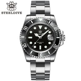 SD1953 Venta de bisel de cerámica 41 mm de acero de 41 mm 30atm resistente al agua NH35 Reloj de buceo de hombres automático Relogs 240515