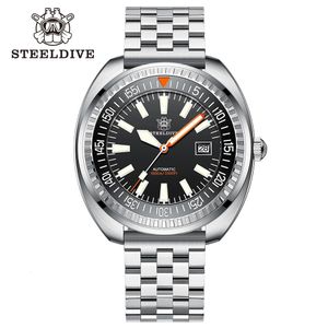 SD1983 Steeldive 49 mm Vintage Mens Diving Wristwatch en acier inoxydable montre automatique 1000m Watch Mechanical Watch 240409