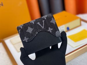 2024 Nouveau style clip de style Denim en cuir patchwork Design portefeuille sac à main de concepteur sac fourre-tout sac à main