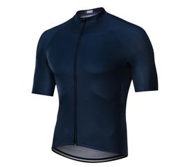 SDIG Nieuwe versie Dark Navy Pro team aero Lichtgewicht wielertrui met korte mouwen Naadloze proceswieleruitrusting 6082213