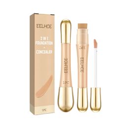SDOTTER Double Head Corpear Foundation Stick Hydrating Hydrating Long Lasting Imperproof Contour Coverage Acne Spots Brighten Mak 240426