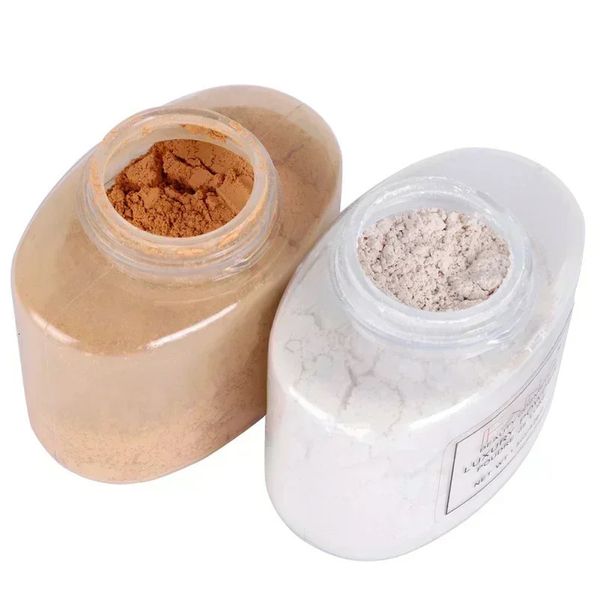 Sdotter Face Brighten Smooth Loose Powder Corrector Maquillaje en polvo Plátano en polvo Control de aceite de larga duración Ajuste de maquillaje 240305