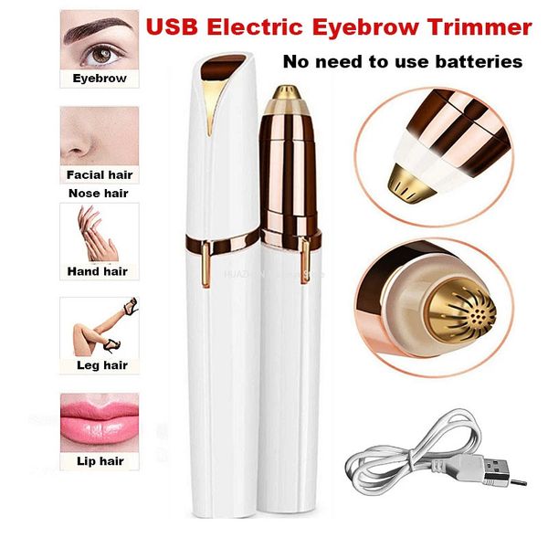 SDOTTER USB Electric Trimwing Trimm Eye Eye Eye Eye Epilator Mini Razors Razors Portable Nez Retainage Dépilateur M 240321