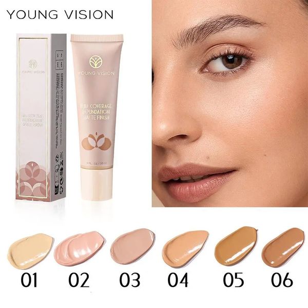 Sdotter YOUNG VISION fond de teint liquide mat 6 couleurs correcteur complet effet maquillage coréen couverture naturelle acné Cosmet 240228