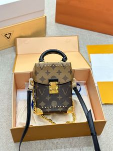 2024 Nieuwe stijl Box Camera box Echt leer S-lock tote klassieke schoudertas clutch handtas luxe ONTWERPERS crossbody pakket avondtassen portemonnee portemonnee