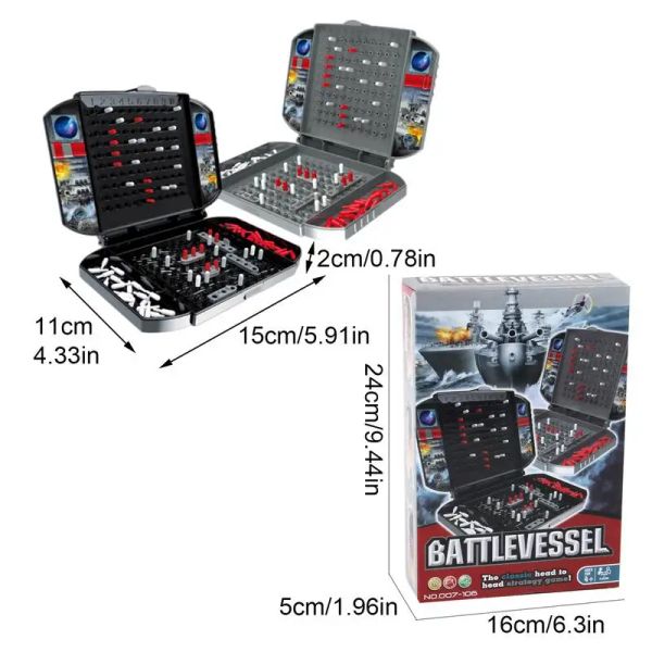 Jeu de société de société de bataille en mer Jeux de stratégie de formation des cerveaux expédie des jeux de société familiaux classiques pour les enfants de 8 à 12 ans