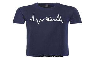 Sea Heartbeat Surf Life T-shirts Men Sailing Electric Pulse Tshirt Youth Youth Casual Brand Tshirt Plus taille 2106291899705