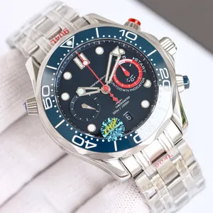 Sea Master Diver 300m America's Cup TWF Factory Top AAAAA 5A Qualité 44mm Hommes Montres Automatique Mécanique Chronographe 8900 Mouvement Montre 1