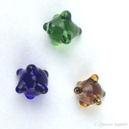 Écrans en verre de mine de mer accessoires pour fumer couleurs assorties écran de filtre de qualité 6mm 8mm 10mm pour conduites d'eau en verre Bong