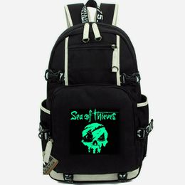 Sea of ​​Thieves sac à dos a Pirate Life Daypack Player Fans School Sac Game Packsack Print Rucksack Casual Schoolbag Day Day Pack