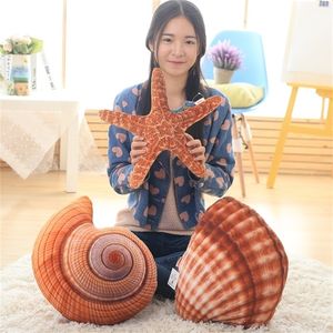 Sea Shell Starfish Carrch Soft Gevulde kussens Slaapkussens Home Decor Sofa Bed Kussen Seashell Kids Knuffels Gift Coussin 220402