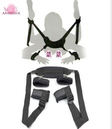 SEAFELIZ Sex Games Accessoires Bed Bondage Hoofdsteunen Nek Enkelbandjes Erotische Sex Producten Bandage Seksspeeltjes Volwassen X04014706251