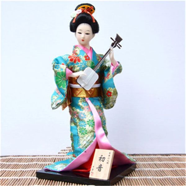 Seafood Sushi Shop Restaurant Décoration outil Geisha Japonais Kimono Doll Puppet Migne Toy Ornaments Gift Crafts 57-81